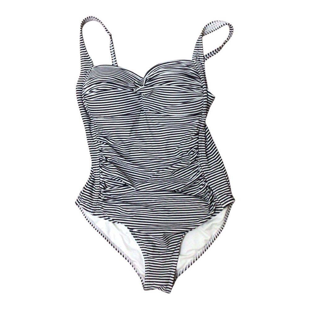 Nip Tuck Sorrento Stripe Joanne One Piece Swimsuit EUC size 8 - Picture 3 of 5